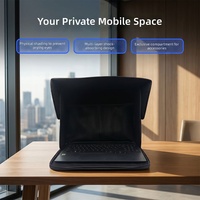 Funda Protectora para Laptop Negra al por Mayor, con Múltiples Capas Amortiguadoras y Cubierta para el Sol, con Logotipo Personalizado Disponible