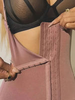 Langqin Gaine amincissante colombienne taille haute pour femme, ferme, respirante, éco-responsable, pour le ventre et les cuisses, effet push-up fessier, pour adultes