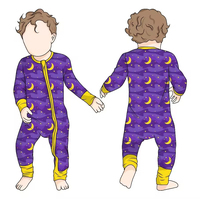 Combinaison de nuit à manches longues pour bébé, personnalisable, imprimée, de haute qualité, vente en gros