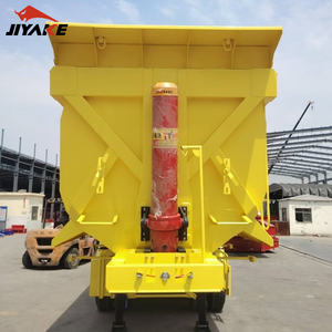 2025 ans Jiyake 4 essieux haute qualité Van Type utilitaire petite <span class=keywords><strong>moto</strong></span> en acier aluminium 70-80 tonnes <span class=keywords><strong>remorque</strong></span> à benne basculante - Product Image 1