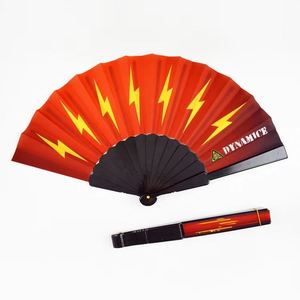 Abanicos de Mano Plegables de Plástico para Bodas, Hechos a Mano, Ecológicos, con Impresión de Logotipo Personalizado de Fábrica, 23 cm, Regalos para Eventos - Product Image 1