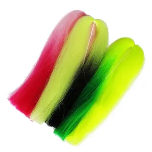 12 Colori Fibre Sintetiche Bicolore Bucktail per la Realizzazione di Grandi Esche Artificiali, Materiali Super Hair per la Costruzione di Mosche Artificiali - Product Image 3