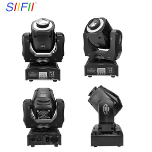 Mini projecteur LED 60W à tête mobile pour DJ, lumières de discothèque avec 8 motifs + 8 couleurs, <span class=keywords><strong>effet</strong></span> de bande lumineuse pour club, bar, éclairage de scène - Product Image 5