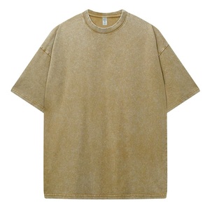 T-shirt personnalisé en coton 100% lourd 230G, OEM ODM, coupe ample unisexe, col rond, manches courtes, avec logo - Product Image 6