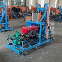 MIKTON MKD-200 Foreuse de puits d'eau portable sur chenilles diesel 200m avec moteur et pompe pour le soulagement des sécheresses et l'eau d'urgence