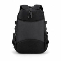 Sac à dos de sport unisexe de luxe géométrique imperméable OEM d'usine, respirant, en tissu Oxford, pour entraînement de basketball, voyage en extérieur et gym