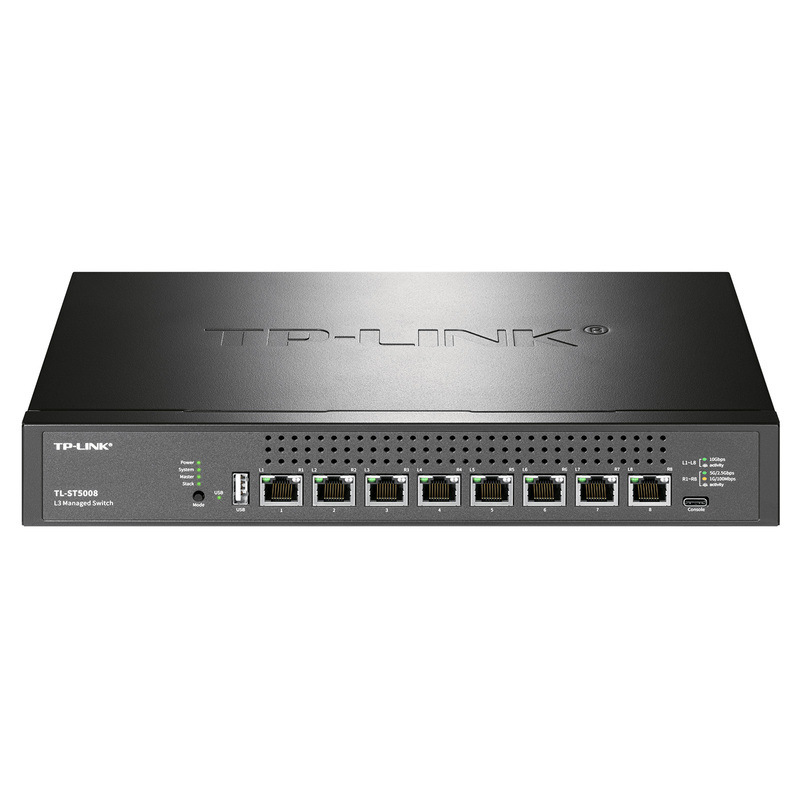TP-LINK TL-ST5008 10GbE L3 8ポート スイッチ TP-LINK TL-ST5008 - 8-Port Gigabit Ethernet Managed Switch