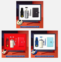 Ensemble cadeau d'affaires de luxe personnalisé, cadeaux de Noël d'entreprise, tasses à café, carnets, clés USB, stylos, sérigraphie