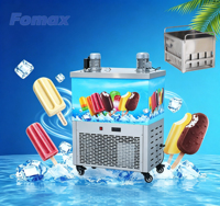 Machine à glaces Fomax entièrement automatique à grande capacité, 1900W 220V, haute performance commerciale, 2 moules, qualité supérieure, directement du fabricant