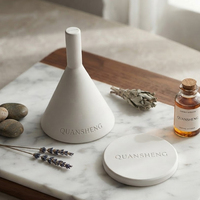 Diffuseur d'arômes en céramique parfumée en forme de cloche avec logo personnalisé pour la décoration intérieure, désodorisant et diffuseur d'huiles essentielles