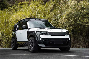 ชุดแต่งตัวถังรถยนต์ New ForLand Rover Defender (เม็กซิโก) ปี 2011-2016 รุ่นอัพเกรด Ke Style คาร์บอนไฟเบอร์ ประกอบด้วยลิ้นหน้า สเกิร์ตข้าง ดิฟฟิวเซอร์ สปอยเลอร์ และล้อ - Product Image 2