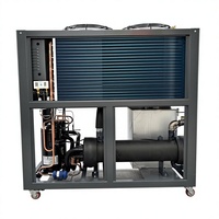 Compresseur à spirale refroidi par air à haute efficacité énergétique certifié CE, pompe de refroidissement d'eau industrielle 10HP 10 tonnes 31KW