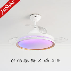Ventilador de techo LED 1stshine Ventilador de Techo Retráctil con luz RGB de 3 aspas plegables con control remoto - Product Image 2