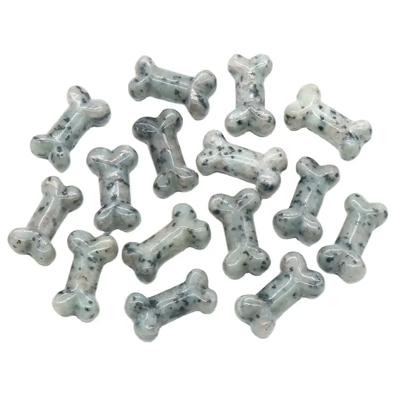 HZ gros sculptures en cristal naturel Kiwi pierre petit chien os artisanat cristaux pierres de guérison