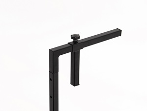 Mesa <span class=keywords><strong>plegable</strong></span> grande para exterior balcón para barandilla, barra de patio Mesa colgante ajustable montada para terraza de jardín balaustre, color negro - Product Image 5