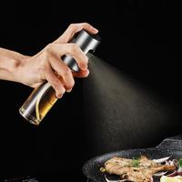 Distributeur de bouteilles d'huile en verre étanche 100ML huileur mesurable pour la cuisson au four pulvérisateur d'huile de torréfaction