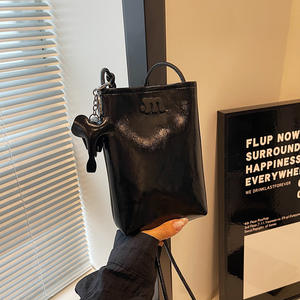 Sac à bandoulière vertical pour femme en cuir huilé vintage, mini sac à main, petit sac à bandoulière, vente chaude - Product Image 1