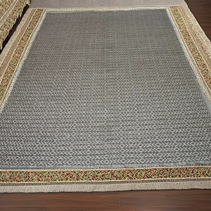 Custom Logo Large Thick Cotton Reversible Medium Pile Floral Area Rugs and Carpets Kilim Style Woven for Living Room Bedrooms - Product Image 2