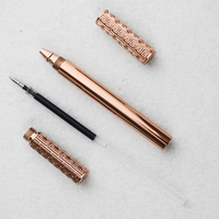 GemFully Prêt à expédier oem Cadeau d'affaires luxe Rose or Cuivre stylo grande quantité de stylos uniques
