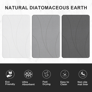 Skymoving nuove stuoie da <span class=keywords><strong>bagno</strong></span> in pietra di lusso per doccia in terra Diatomite eco-friendly antiscivolo Diatomite pietra Mat <span class=keywords><strong>bagno</strong></span> ad asciugatura rapida - Product Image 6