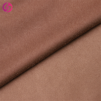 Tissus en velours polyester élastique de haute densité, simili fourrure collée