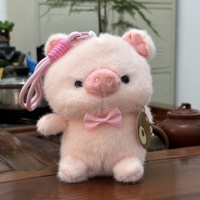 Porte-clés en peluche personnalisé avec logo, jouet en peluche mignon et doux, breloque de sac, mini poupée en peluche, fournisseur en gros