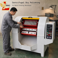 Machine de polissage centrifuge LYH à 40 compartiments, PLC, vitesse variable, double minuterie, équipement de finition des métaux par lots