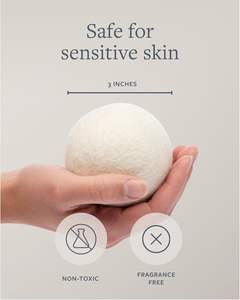 GroundLuxe Premium New Zealandウールドライヤーボール-6パック、100% オーガニック、手フェルト、再利用可能、乾燥時間を短縮 - Product Image 3