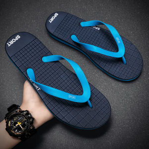 Hafif kaymaz saf renk kapalı Eva terlik yüzme havuzu dış Flip flop rahat plaj terlikleri - Product Image 1