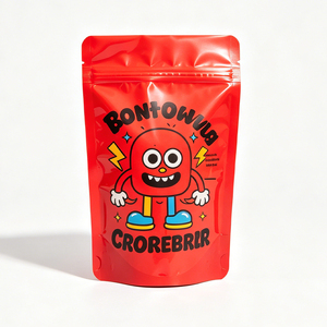 Customized Printing Aluminum Foil Mylar 3.5g Polyester Film Anti-Odor Side Sealing CannaPack Zipper Bag 1g 7g 28g <b>Biscuit</b> - Product Image 3