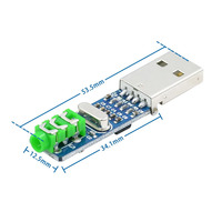 Placa decodificadora DAC USB PCM2704, tarjeta de sonido Mini USB con salida analógica, adaptador de audio de alta fidelidad para PC, portátil, bricolaje