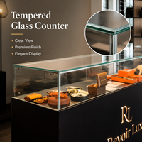 Vitrine de présentation de bijoux USA au design simple et personnalisé, meuble de vitrine, kiosque de centre commercial, présentoir pour magasin