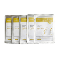 Masque facial anti-âge raffermissant, anti-rides, liftant, hydratant, masque facial en feuille, marque privée OEM ODM, soin de la peau