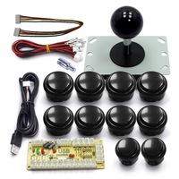 Kit de joystick d'arcade en plastique filaire compatible PC-USB, sur mesure, ressort robuste, réponse rapide, vente directe d'usine