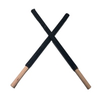 Heyha gros manche en bois coton cire torche brûlant 60 90 Minutes pour fête en plein air jardin lampe de poche