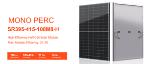 แผงโซลาร์เซลล์แบบสองหน้า 1ST Type 420w 430w 440w 445w 450w โมดูลพลังงานแสงอาทิตย์แบบโมโน 410w ราคาต่อชิ้น - Product Image 2