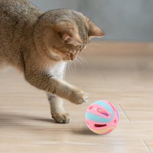 Fournisseurs en gros balle de jouet pour chat de 8cm avec cloche balle d'entraînement interactive jouet pour chats d'intérieur jouets pour chat en plastique <span class=keywords><strong>Jingle</strong></span> Balls - Product Image 2