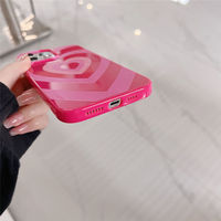 Mignon Cool Amour Coeur Motif Filles Antichoc Cas Pour iPhone 15 14 13 12 1113 pro max XS XR Boîtier Caméra
