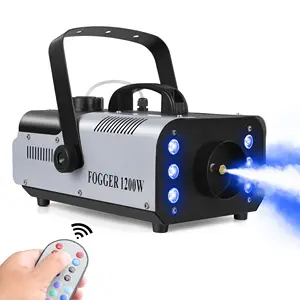 Wholesale LED 1200w Fog Machine With Remote Control Lights 1500w Smoke fog machine For Stage DJ Disco rgb Smoke Machine