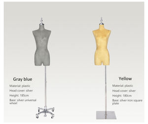 <strong>Plastic</strong> <strong>Female</strong> Half-Body Hanger Model <strong>Dummy</strong> Wedding Dress Window Display Stand Women Up-Body Mannequins - Product Image 4