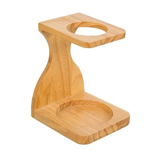 Wooden Coffee Filter Holder Single Hole Drip Coffee Maker <b>Desktop</b> Eco Friendly Bamboo Material <b>Shelf</b> Design - Product Image 5