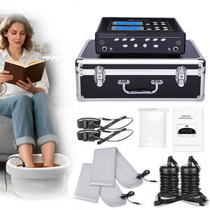 HK-809 Hydrosana Life Detox Foot Spa Machine avec ceintures FIR pour double usage - Product Image 1