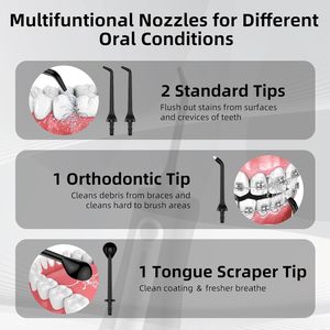 Hydropulseur sans fil portable PX7 professionnel rechargeable étanche intelligent pour les dents et l'hygiène buccale - Product Image 3