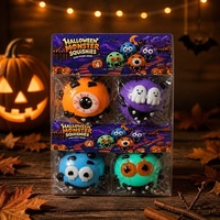 Jouet Squishy Chien à Visages Changeants pour Halloween, en Caoutchouc Souple TPR, Anti-Stress, Balle de Décompression à Presser pour Enfants et Adultes, Anti-Ennui