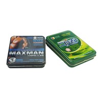Boîte à tabac en métal à charnières en gros, emballage pour cigarettes