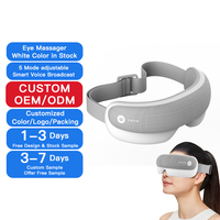Produits de soin des yeux, pression d'air, fatigue oculaire, compression thermique, 5 modes, masseur oculaire intelligent à vibration avec musique Bluetooth