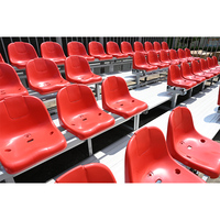 Tribuna de sièges de spectateurs en aluminium à 4 niveaux pour terrains de sport 50 sièges/ensemble de tailles personnalisées disponibles