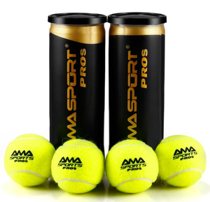 2025 AMA SPORT Individuell Gestaltbare Langlebige Padel-Tennisbälle aus Gewebtem Filz im 2er/3er/4er-Pack, Druckgefüllte Turnierbälle in Pink/Rot nach FIP-Standard - Product Image 4