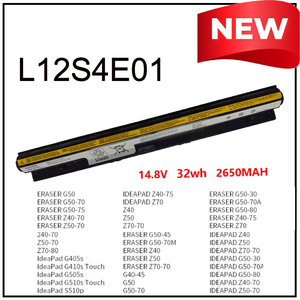 Batería para portátil de 14.4V L12S4E01 para Lenovo G50-45 G40-30 Z710 S410P, batería de repuesto con certificación CE, venta al por mayor de fábrica - Product Image 2