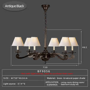 XZ American Kitchen Living Room Led Gold Decorative Brass <strong>Copper</strong> High Ceiling Chandelier Dinning <strong>Lamp</strong> Pendant Light Fixtures - Product Image 3